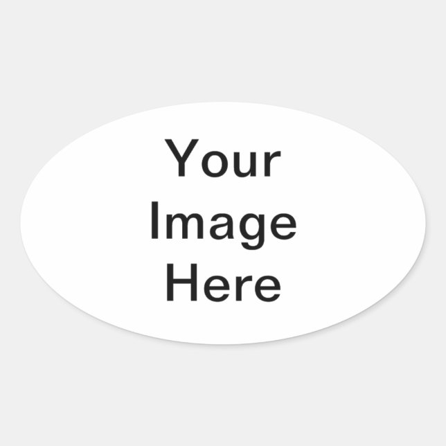Sticker Ovale Ajouter une image. Customizeaza .Personalizeaza. (Devant)