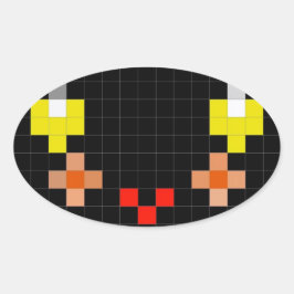Sticker Ovale Ajoutez un sourire supplémentaire avec cet autocol