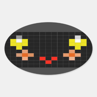 Sticker Ovale Ajoutez un sourire supplémentaire avec cet autocol