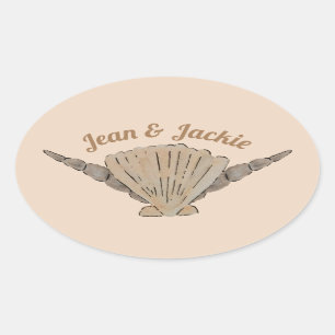 Sticker Ovale Aménagement des Mariages de mer