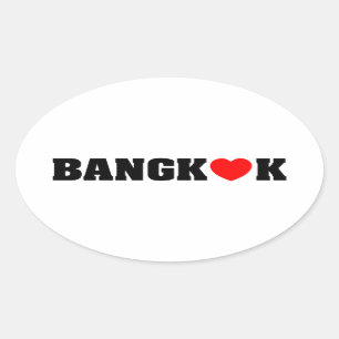STICKER OVALE AMOUR DE BANGKOK