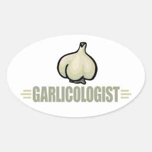 Sticker Ovale Amusant ail