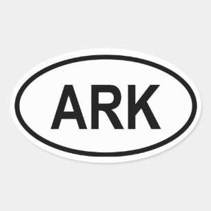 Sticker Ovale Antarctique "ARK"