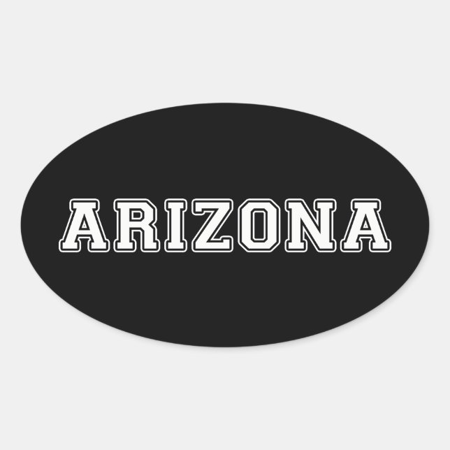 Sticker Ovale Arizona (Devant)