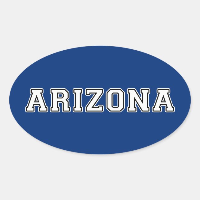 Sticker Ovale Arizona (Devant)