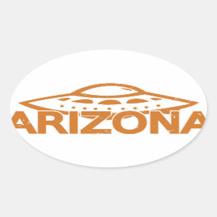 Sticker Ovale Arizona UFO