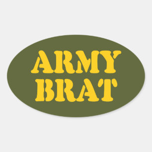 STICKER OVALE ARMÉE BRAT