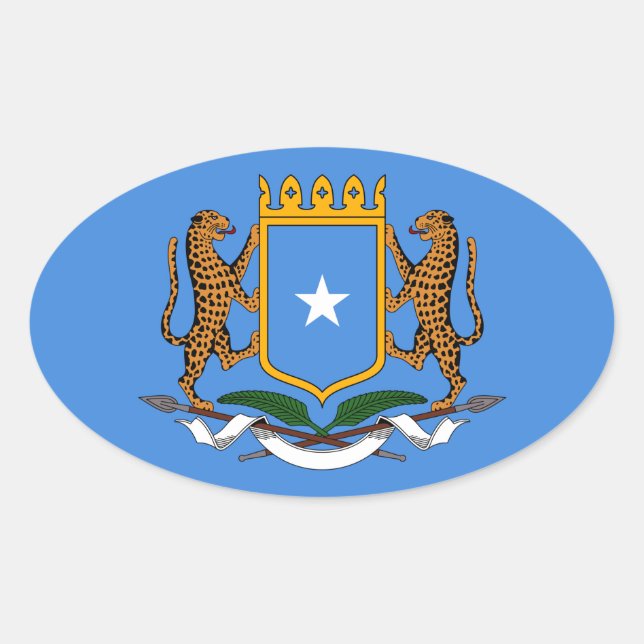 Sticker Ovale Armoiries de la Somalie (Devant)