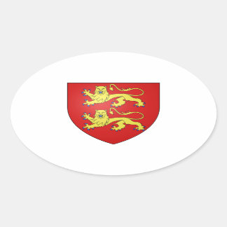Sticker Ovale Armoiries de Normandie (France)