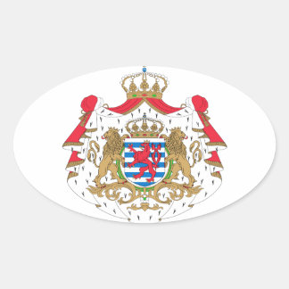 Sticker Ovale Armoiries du Luxembourg