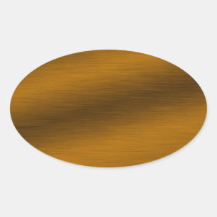 Sticker Ovale Arrière - plan de bronze brossé