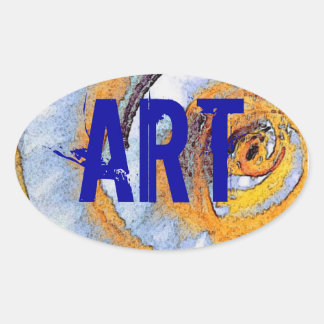 STICKER OVALE ART