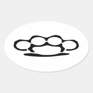 Sticker Ovale Articulations en laiton