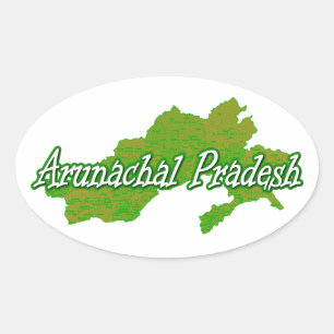 Sticker Ovale Arunachal Pradesh
