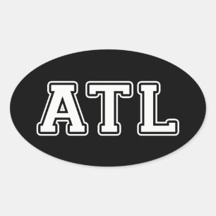 Sticker Ovale Atlanta Géorgie