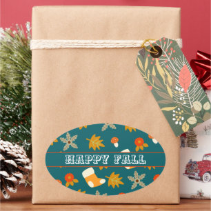 Sticker Ovale Automne