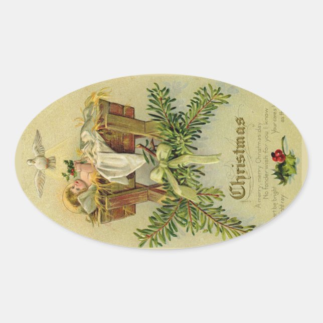 Sticker Ovale Baby Jesus (Devant)