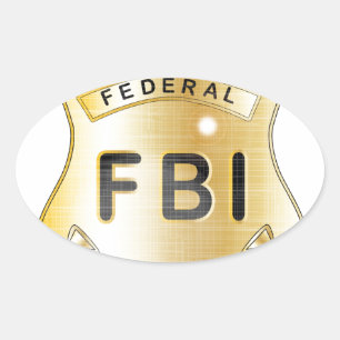 Sticker Ovale Badge du FBI