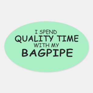 Sticker Ovale Baguette Temps Qualité