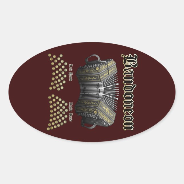 Sticker Ovale Bandoneon 2 (Devant)