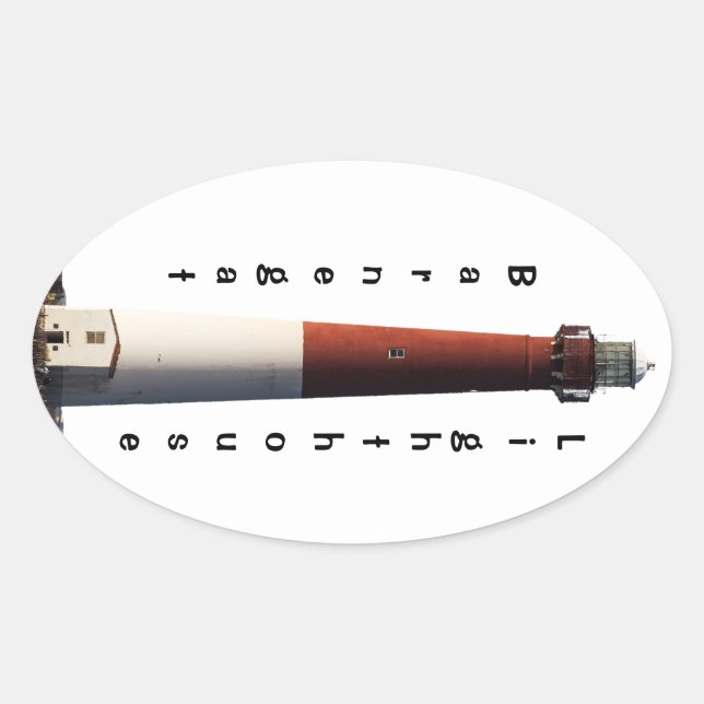 Sticker Ovale Barnegat Lighthouse (Devant)