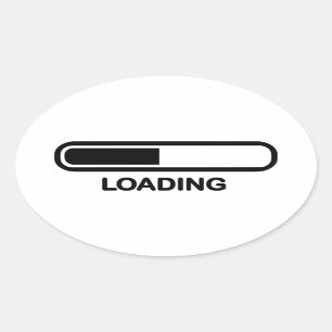 Sticker Ovale Barre de chargement
