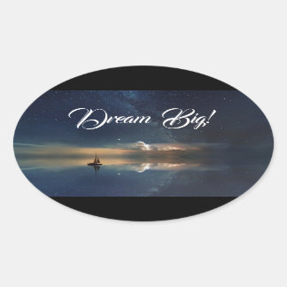 Sticker Ovale Bateau