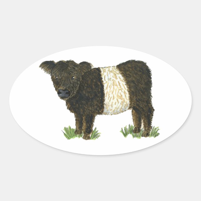 Sticker Ovale 'Beltie' (Devant)