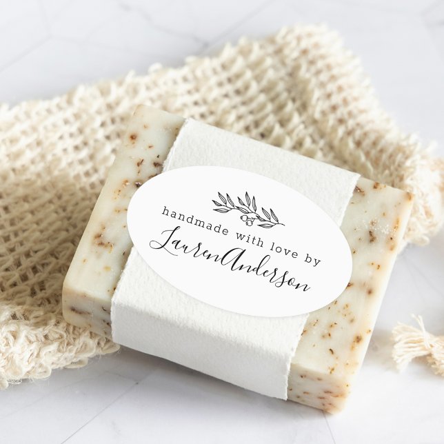 Sticker Ovale Berries d'art moderne fabriqués à la main avec l'a (Créateur téléchargé)