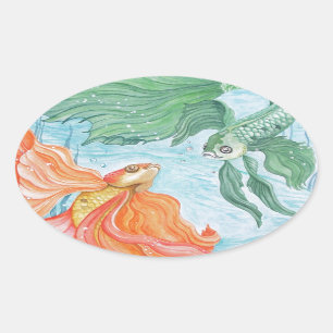Sticker Ovale Betta Dance