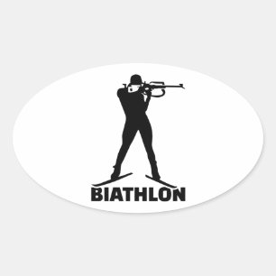 Sticker Ovale Biathlon
