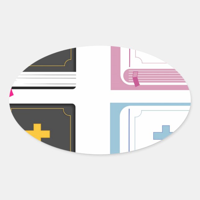 Sticker Ovale bibles (Devant)