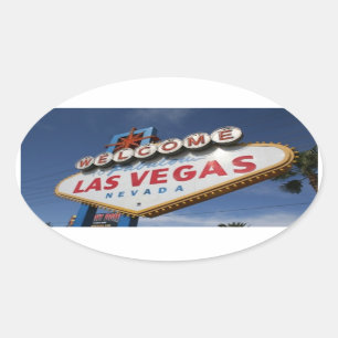 Sticker Ovale Bienvenue À Las Vegas