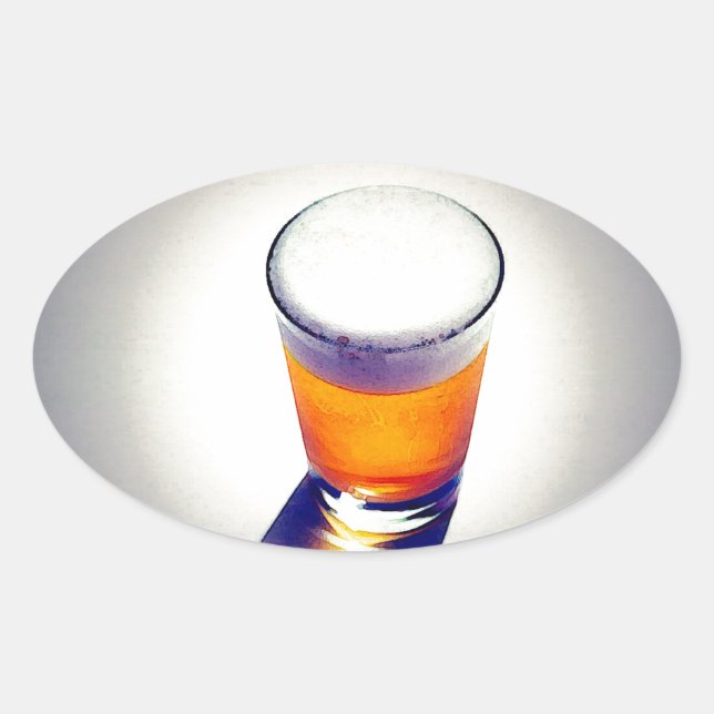 Sticker Ovale Bière (Devant)