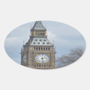 Sticker Ovale Big Ben Clock