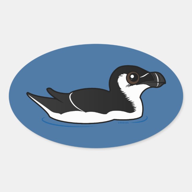 Sticker Ovale Billet de bain, simple (Devant)