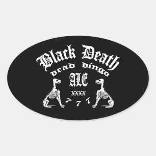 Sticker Ovale Black Death 777 - Dead Dingo Ale
