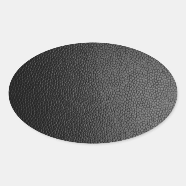 Sticker Ovale Black Snakeskin  (Devant)