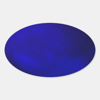 Sticker Ovale Bleu royal métallique