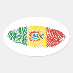 Sticker Ovale Boliviano/ Boliviana