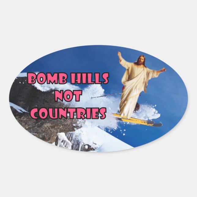 Sticker Ovale Bombes Hills Pas Pays (Devant)