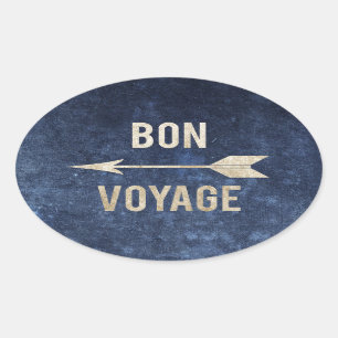 Sticker Ovale Bon Voyage