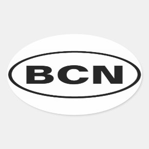 Sticker Ovale Bonnet Ovale BCN