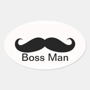 Sticker Ovale Boss Man