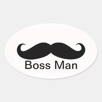 Sticker Ovale Boss Man