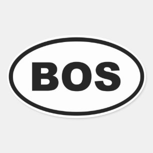 Sticker Ovale Boston BOS