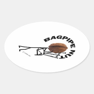Sticker Ovale Bouche à bouchon