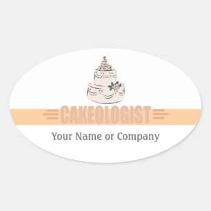 Sticker Ovale Boulanger humoristique