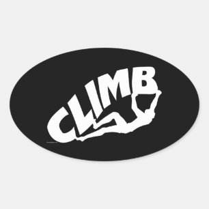 Sticker Ovale Bouldering Rock Escalade
