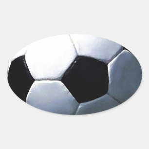 Sticker Ovale Boule de football